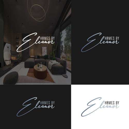 Luxurious and rich logo for southern home restoration, design and staging studio. Design by Direwolf Design