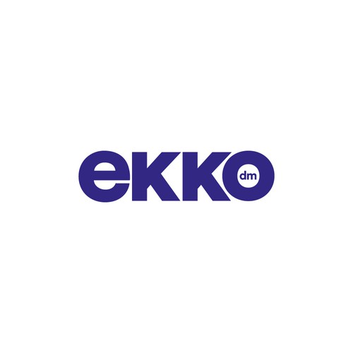 SIMPLE LOGO - ekko Letters then dm after Design by JMD1