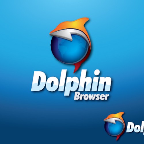 New logo for Dolphin Browser Design by .JeF