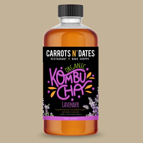 Design a Unique & Funky Kombucha bottle label Design by Daisygirl1702