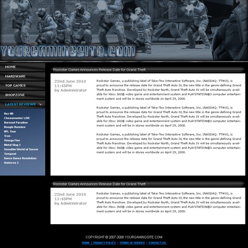 1-3 Page Website Template Design von techsp123
