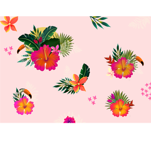 Tropical Fabric Print - Textile Designers & Illustrators Los Angeles fashion brand needs your designs Design by ash00 Designs