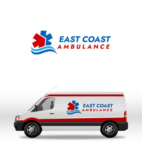 East Coast Ambulance Logo Design by The Sains