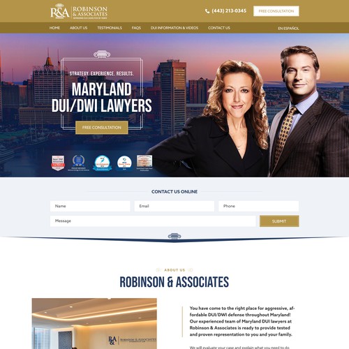 DUI Lawyer Landing Page Design by pixelwebplanet