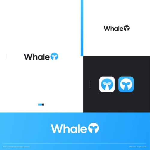 Whale mobile app logo Design by Dr.Yan™