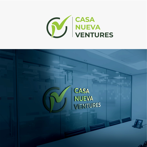 Real estate investing logo symbolizing growth Design by Agunk.desain