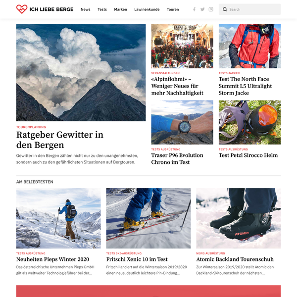 Minimal design for a Swiss magazine