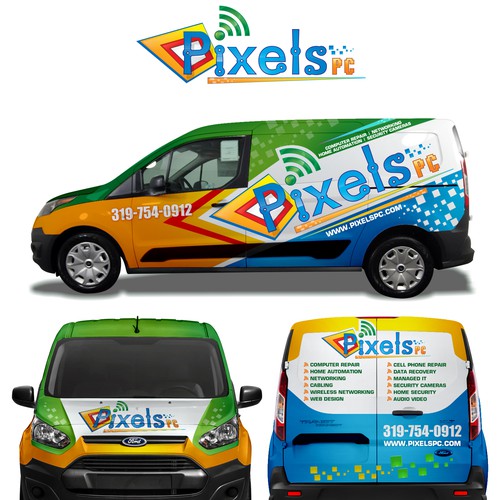 Awsome Van Wrap for Pixels PC!! Design by Tanny Dew ❤︎