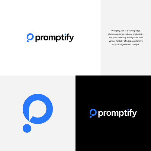 Modern, Simple and Sleek Logo for Promptify.com Design by Kreaton