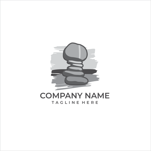 Stone formation picture as logo for coaching business Design by Lure Studio