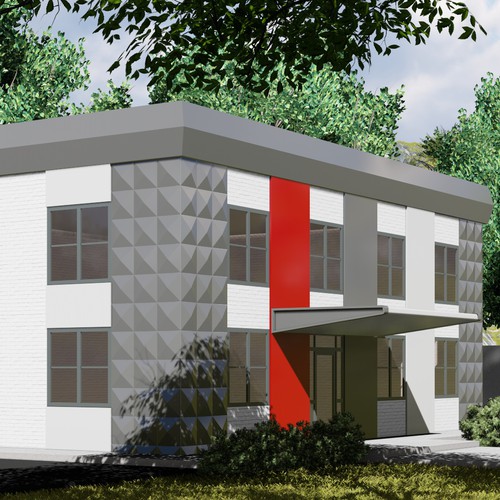 Modern Industrial / Flex Building Facelift Design by Gaeah