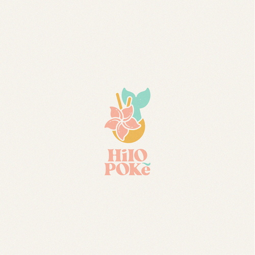 "Create a trendy logo for a poke bowl restaurant" ganador Logotipos