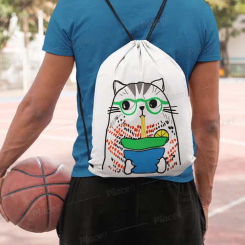 Drawstring Bag Designs for Boys Design by Ketrin Chern