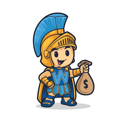 Warrior Mascot Design by r4pro