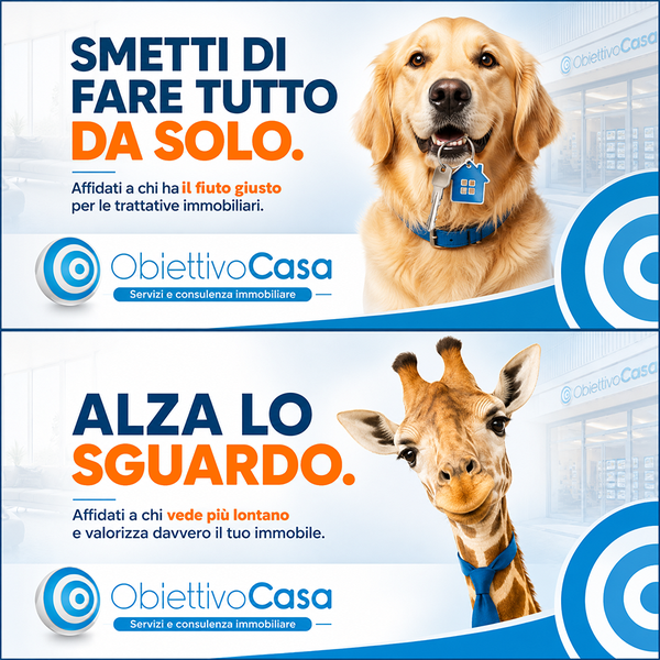 Billboard design for Obiettivo Casa