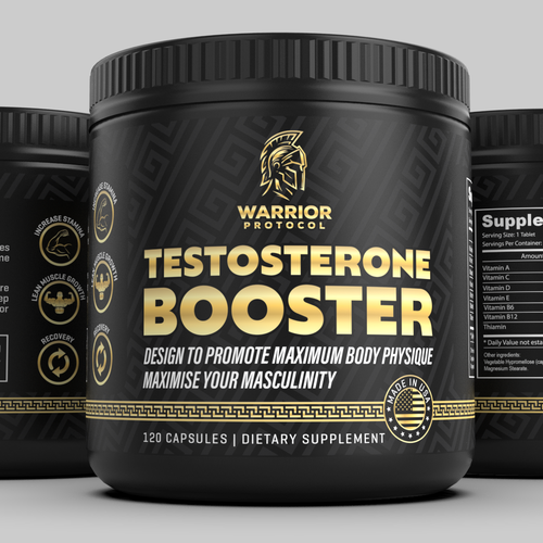 NEED a SUPERB design for men testosterone supplement Design by KS BOY