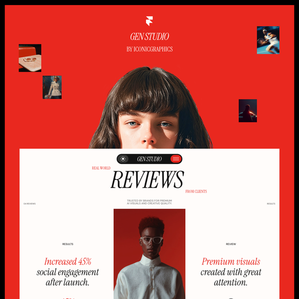 Website Design for AI Creative Studio in Framer