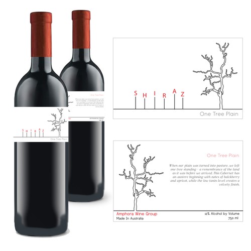 One Tree Plain wine label Ontwerp door ben_jefferies