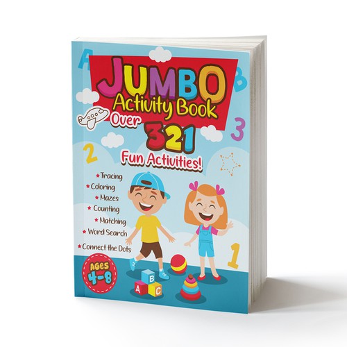 Fun Design for Jumbo Activity Book Design by AdryQ