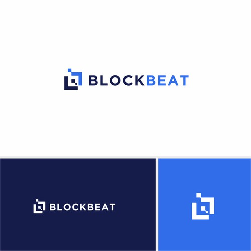 BlockBeat Crypto News Platform Logo Design Design by BuanaDesign