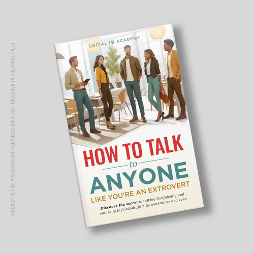 Design a catchy "How To Talk To Anyone" book cover Design by Point Blank
