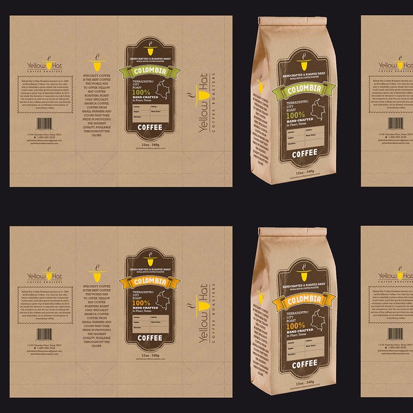 Design by ADI_1804 titled "Coffee Coffee Coffee!! We need a great design to go on bags with delicious coffee!"