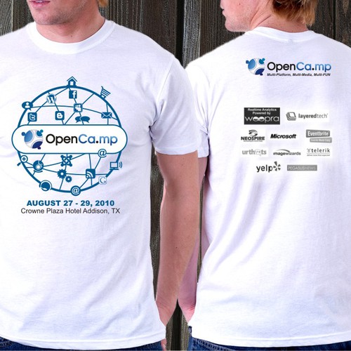 1,000 OpenCamp Blog-stars Will Wear YOUR T-Shirt Design! Ontwerp door rakarefa