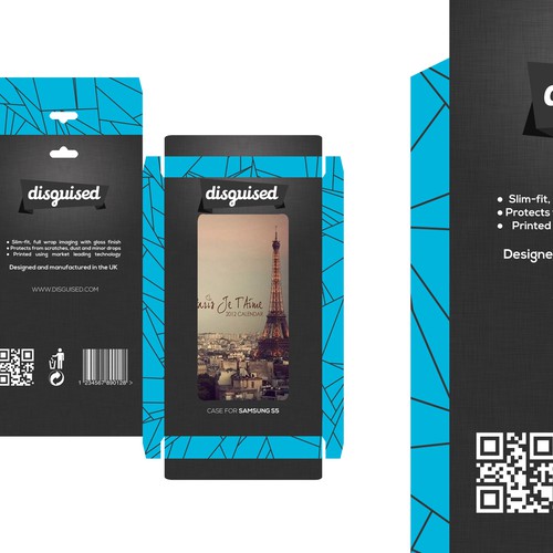 Create modern & stylish phone case packaging for high-end phone case company "disguised" Design by Orlando Palma
