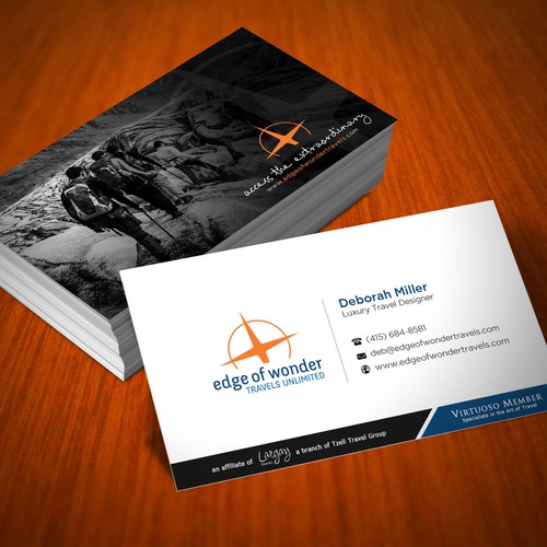 Create a card that exudes the awesomeness of luxury adventure travel Design by arjay_gfxdesigns