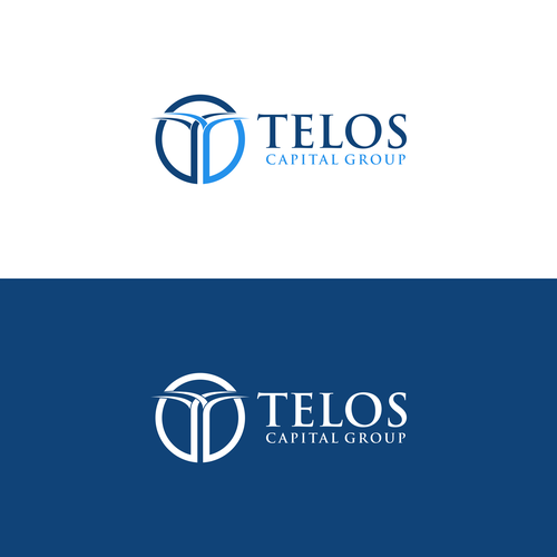 Professional, modern style logo with either "Telos" or "Telos Capital Group" written next to it roughly the same size Design by Groogie