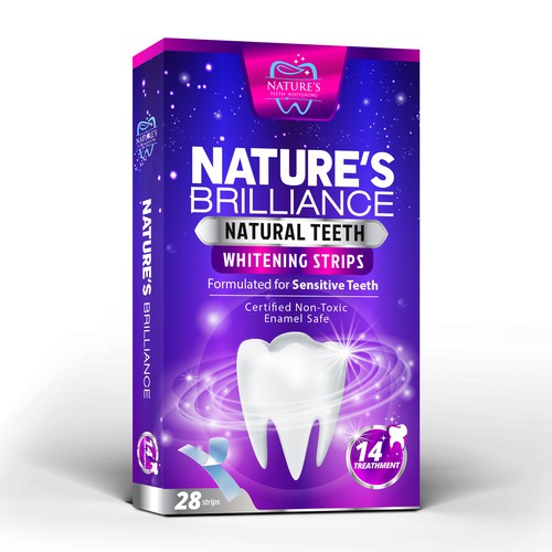 Natural Design Needed for Nature's Brilliance Whitening Strips Design by agooshe