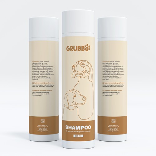 Design label for dog shampoo Design réalisé par interaksi