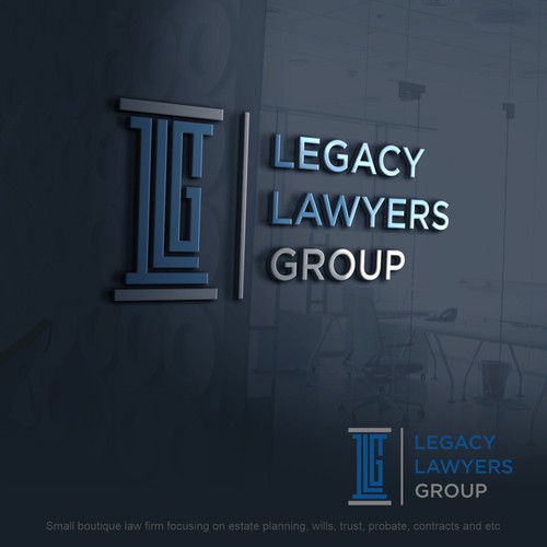 Small boutique law firm specializing in wills, trust, probate Design by bersyukur