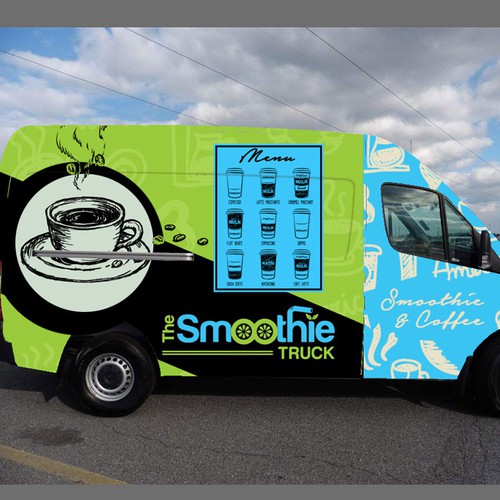 Wrap For A Smoothie Coffee Van Car Truck Or Van Wrap