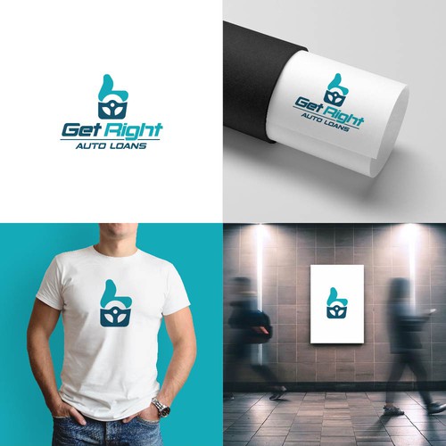 Get Right Auto Loans Logo Design by pixelamazers