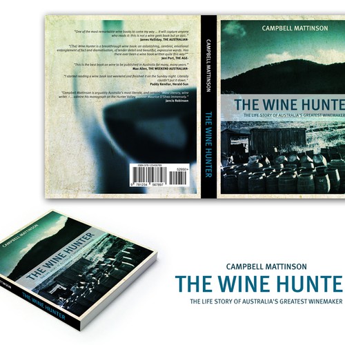 Book Cover -- The Wine Hunter Diseño de BJ.NG