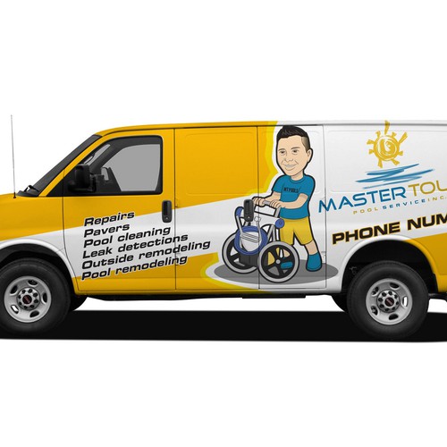 Pool Service Company needs A beautiful CAR WRAP - 2 Vehicles Design by ArcDesignz
