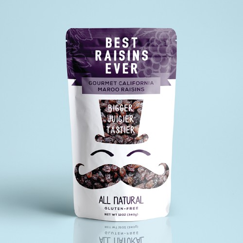 Best Raisins Ever - package design for PREMIUM raisins Design réalisé par Bacterykey