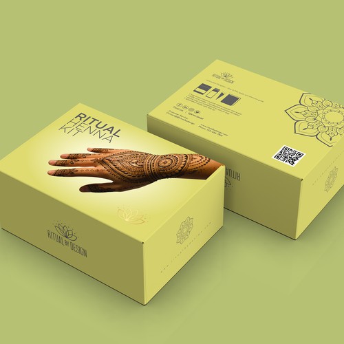 Packaging design for henna art kit Design by Imee008