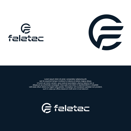 Design feletec Logo por RowSheet