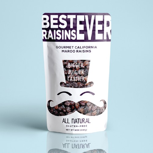 Best Raisins Ever - package design for PREMIUM raisins Design réalisé par Bacterykey