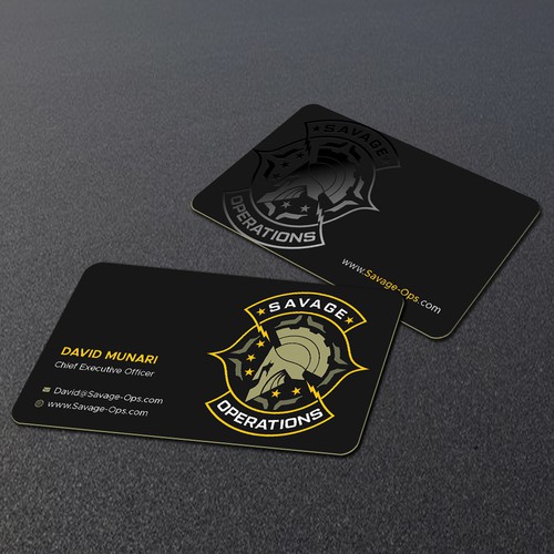 Business Card & Letterhead for Armed Security Agency Design by TanLearn