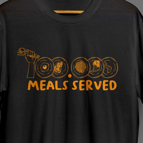 100,000th Meal Served Design by edwinshab