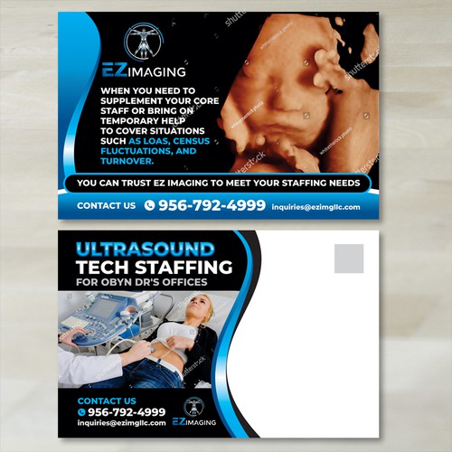 ULTRASOUND STAFFING CARD/FLYER Design by Dzhafir