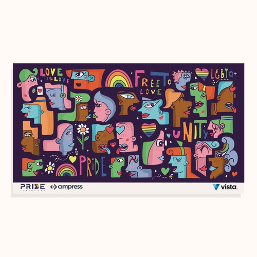Virtual backgrounds for PRIDE month (multiple winners) Diseño de BrianCarreno™