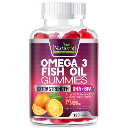 Tasty Omega 3 Fish Oil Gummies Design needed for Nature's Gummies Design von agooshe