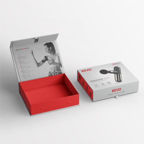 Massage Gun Packaging Design Design by Mr. PARA