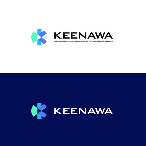 Logo design for a global technology platform Design by ken_draw