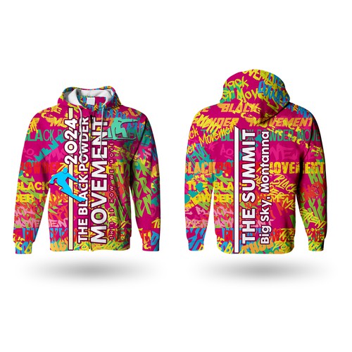 Higher GraphicsさんのNeed an eye-catching hoodie design aimed at African American Skiers & Snowboarders.デザイン