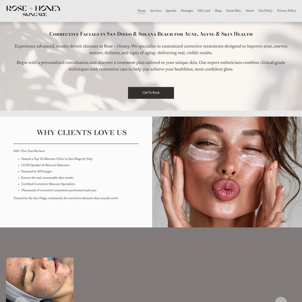 Optimisation of Rose +Honey Skincare